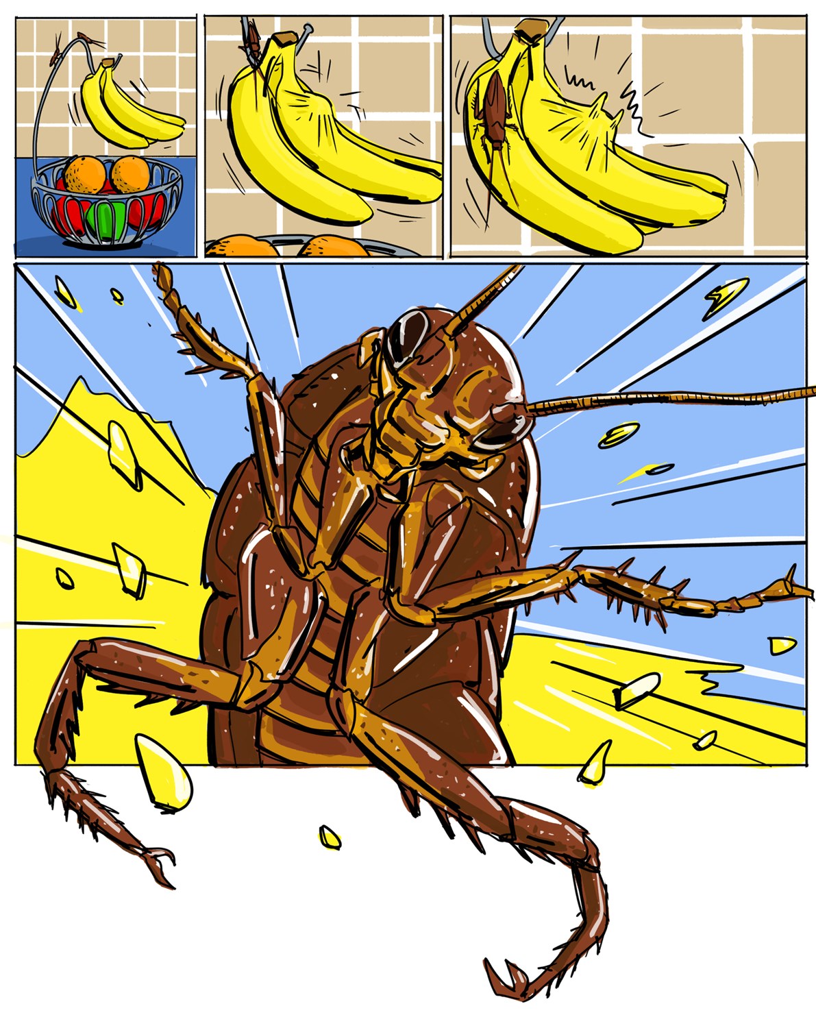 what attracts cockroaches comic