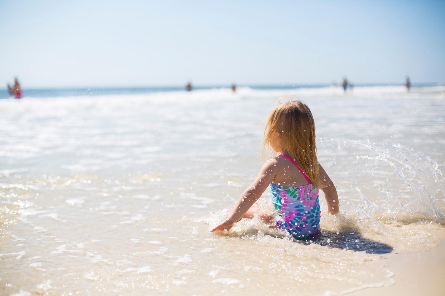 young girl at beach