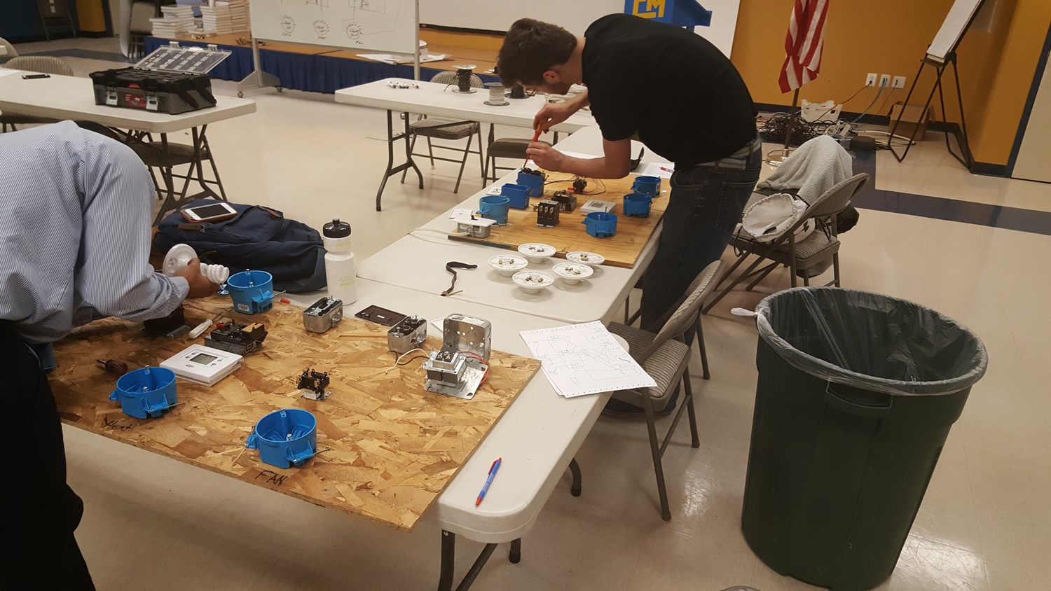 Summer Apprenticeship Program for High School Graduates learning hands on training in HVAC