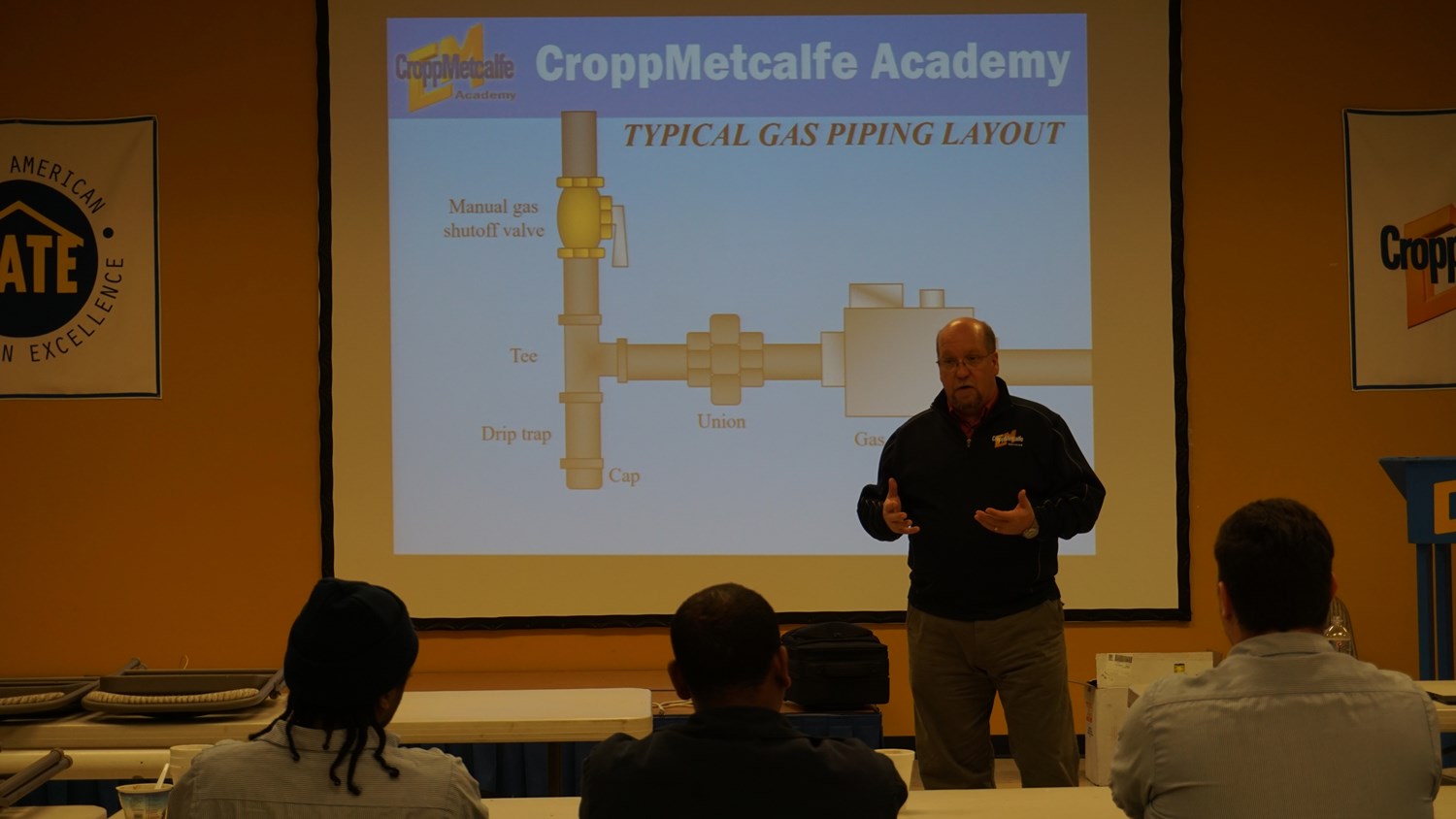 Journeyman’s in Plumbing or HVAC CroppMetcalfe Academy class being taught to students in the program. 